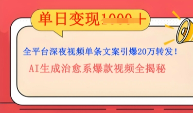 全平台深夜文案新风口：DeepSeek生成百万播放量金句，治愈系内容涨粉速度快4倍-鸿盛达人