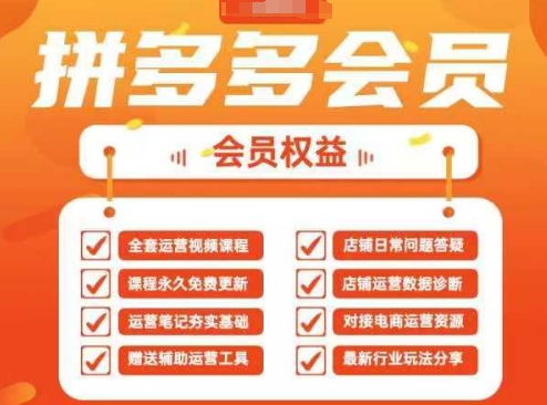 2025拼多多运营实战课，40节全流程教学，覆盖拼多多运营全链路-鸿盛达人