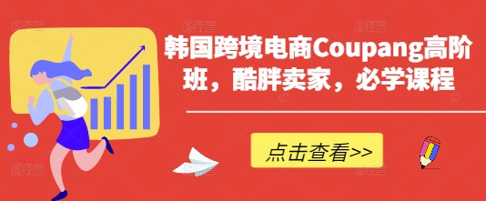韩国跨境电商Coupang高阶班，酷胖卖家，必学课程-鸿盛达人