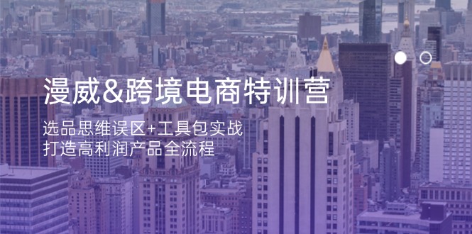（14295期）漫威 跨境电商特训营：选品思维误区+工具包实战，打造高利润产品全流程-鸿盛达人